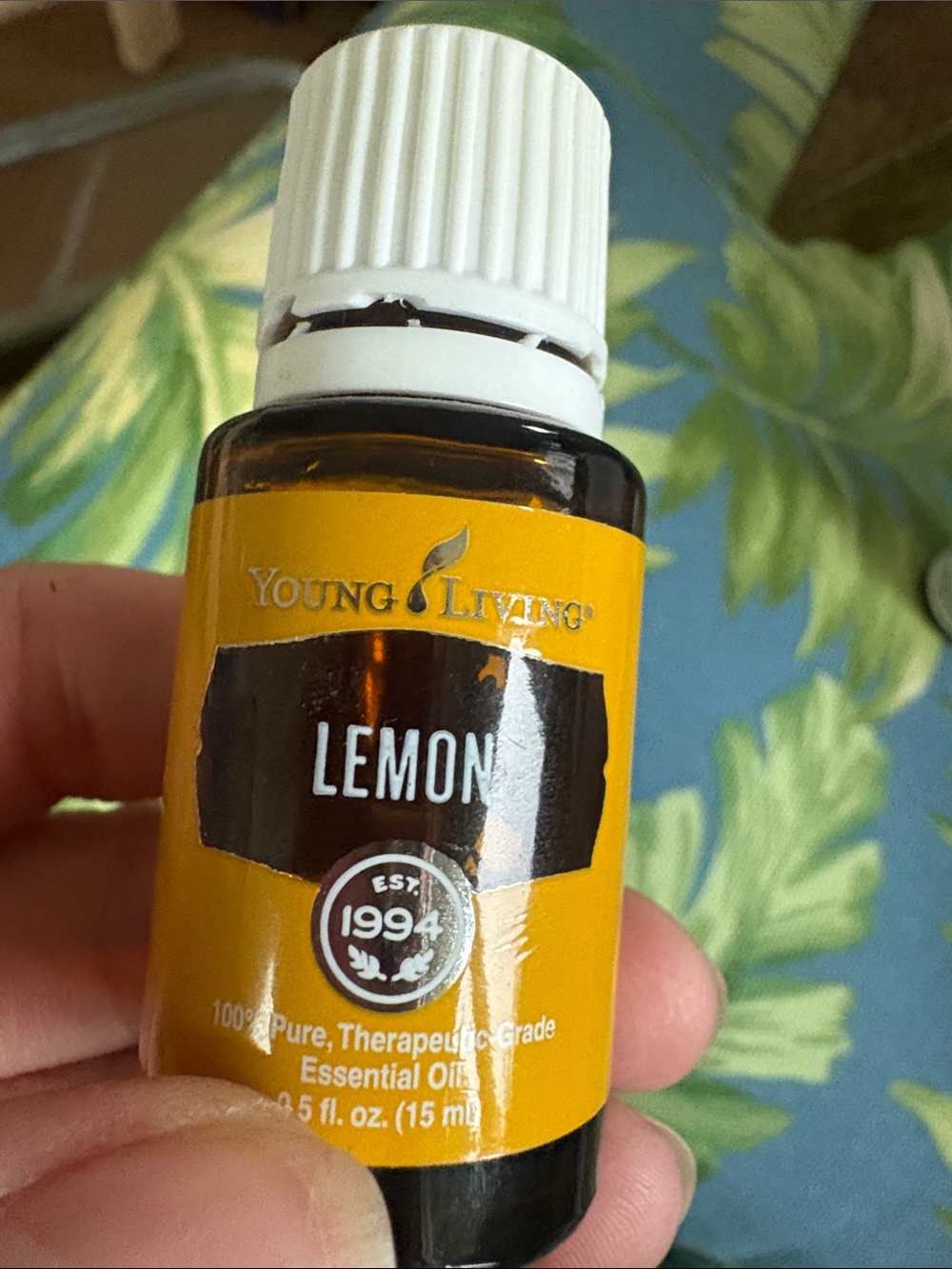 Lemon Essential Oil Bottle